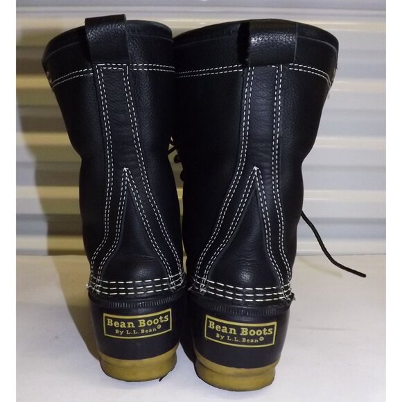 LL Bean Womens Duck Boots Size 8 Waterproof Rubber Shearling Lined Bean Boots - Picture 6 of 16